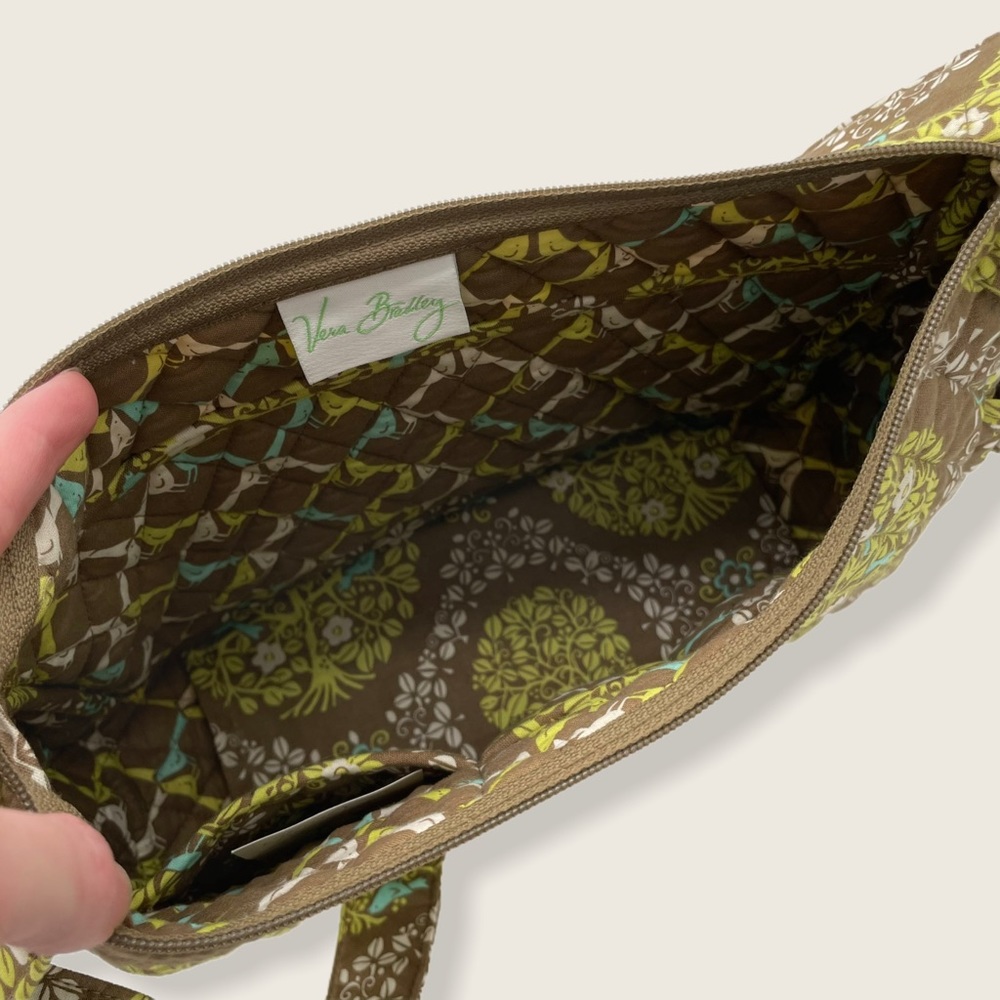 Vera Bradley On the Go Bag Sittin’ in a Tree Green EUC - Picture 5 of 6